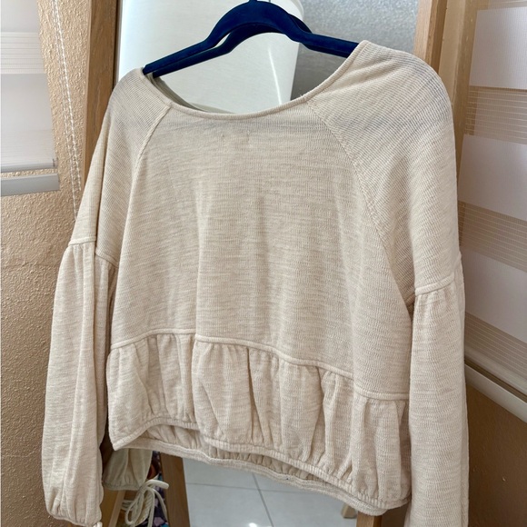 Aerie Cream Blouse - Picture 4 of 5